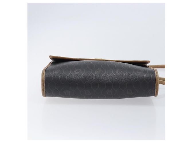 Christian Dior Honeycomb Canvas Schultertasche PVC Schwarz Gold Auth ep15874 Golden - Ansicht 11