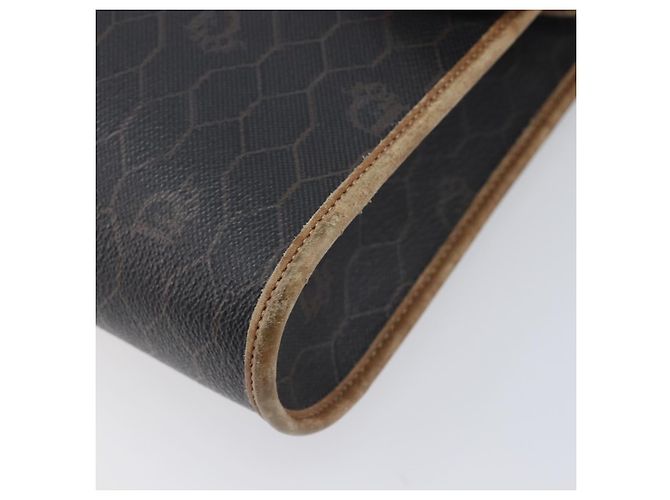 Christian Dior Honeycomb Canvas Schultertasche PVC Schwarz Gold Auth ep15874 Golden - Ansicht 12