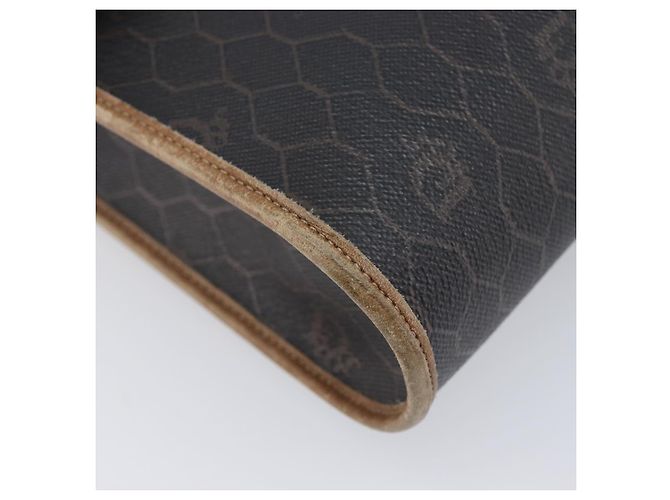 Christian Dior Honeycomb Canvas Schultertasche PVC Schwarz Gold Auth ep15874 Golden - Ansicht 13