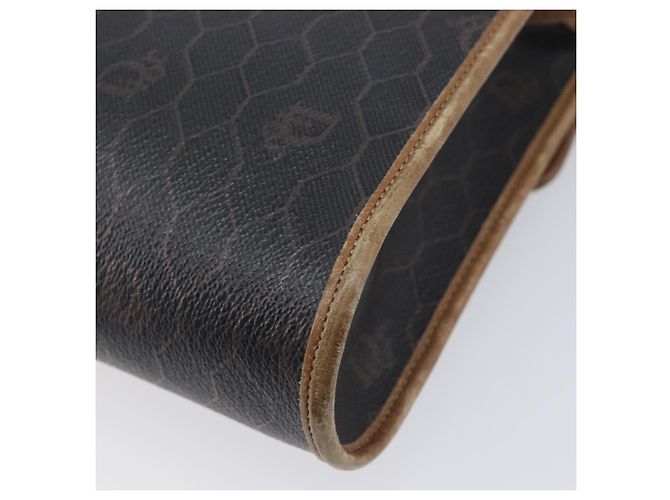 Christian Dior Honeycomb Canvas Schultertasche PVC Schwarz Gold Auth ep15874 Golden - Ansicht 14