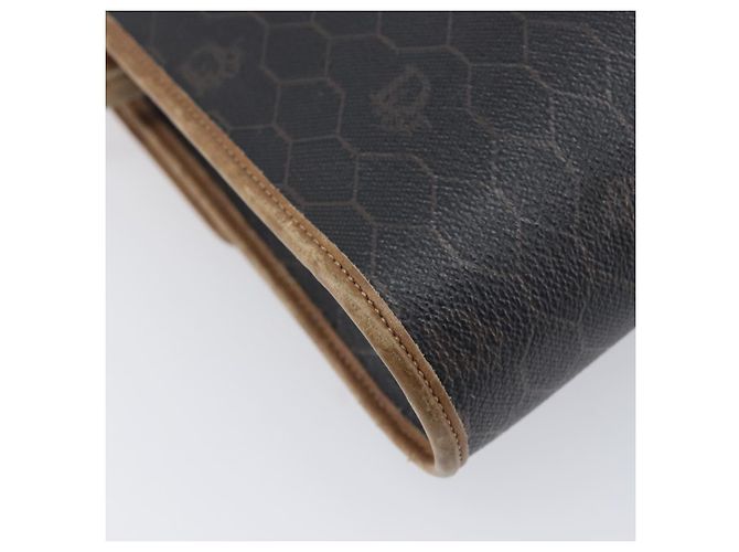 Christian Dior Honeycomb Canvas Schultertasche PVC Schwarz Gold Auth ep15874 Golden - Ansicht 15