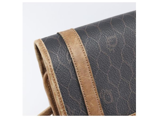 Christian Dior Honeycomb Canvas Schultertasche PVC Schwarz Gold Auth ep15874 Golden - Ansicht 18