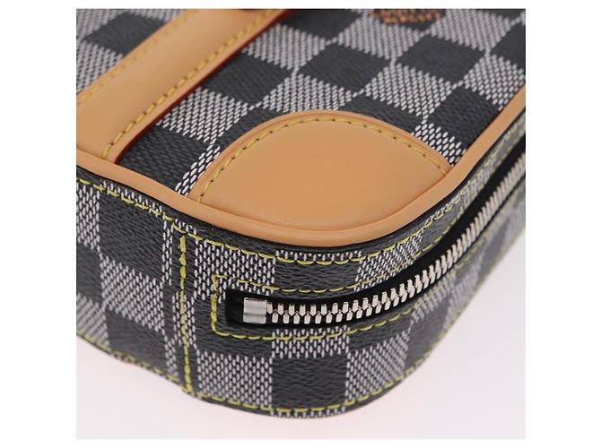 LOUIS VUITTON Damier Versette Vertical Tasche White Black N60273 LV Auth 204899SAM Schwarz Weiß - Ansicht 19