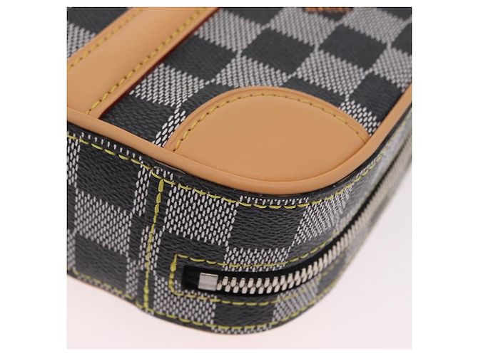 LOUIS VUITTON Damier Versette Vertical Tasche White Black N60273 LV Auth 204899SAM Schwarz Weiß - Ansicht 21