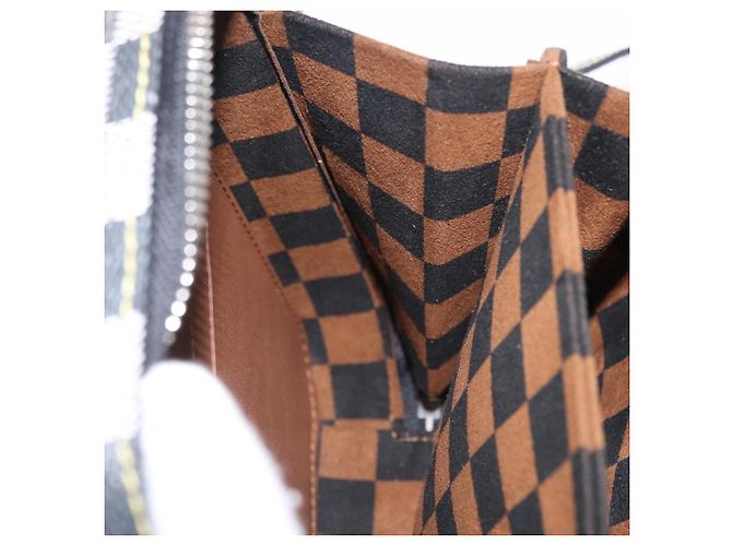 LOUIS VUITTON Damier Versette Vertical Tasche White Black N60273 LV Auth 204899SAM Schwarz Weiß - Ansicht 28