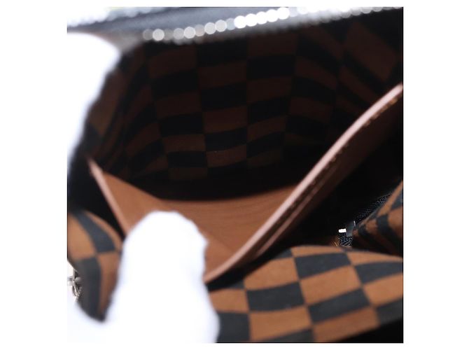 LOUIS VUITTON Damier Versette Vertical Tasche White Black N60273 LV Auth 204899SAM Schwarz Weiß - Ansicht 33