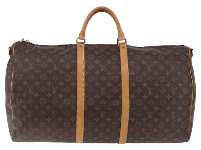 LOUIS VUITTON Monogram Keepall Bandouliere 60 Borsa Boston M41412 LV Auth 203169 Monogramma - vista 13