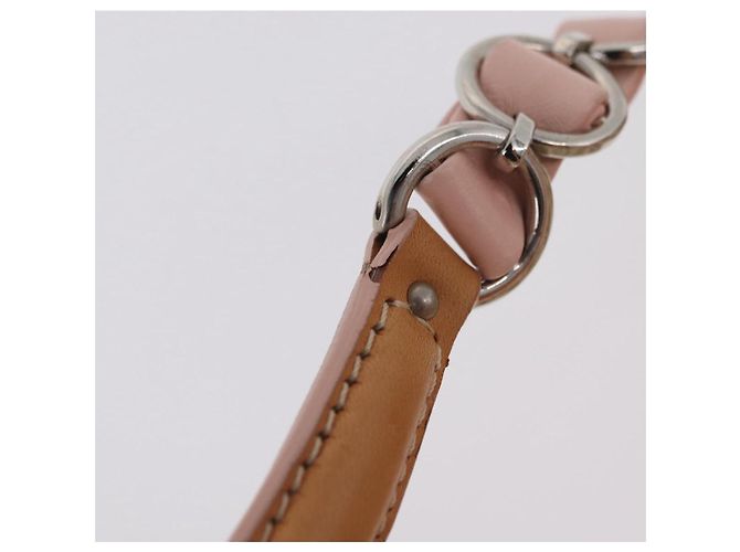Sac Christian Dior Trotter Canvas Romantic Chain Bag PVC Ivory Silver Auth 206260SAM Argenté Écru - vue 12