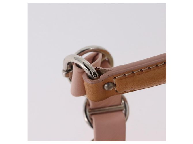 Sac Christian Dior Trotter Canvas Romantic Chain Bag PVC Ivory Silver Auth 206260SAM Argenté Écru - vue 13