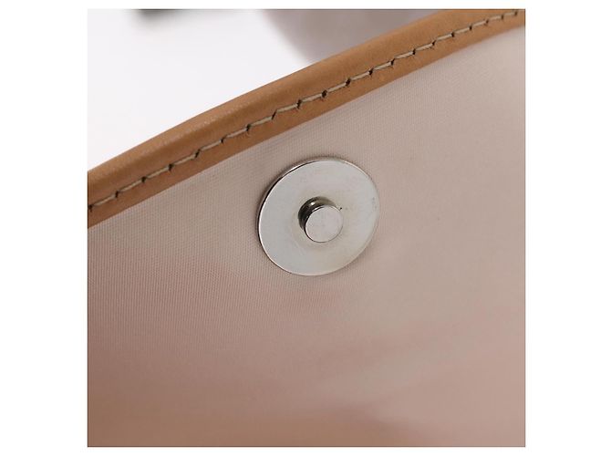 Sac Christian Dior Trotter Canvas Romantic Chain Bag PVC Ivory Silver Auth 206260SAM Argenté Écru - vue 22