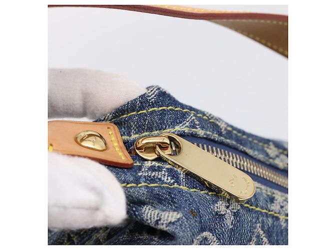 LOUIS VUITTON Monogram Denim Buggy PM Shoulder Bag Blue M95049 LV Auth yk20952V Monogramma - vista 10
