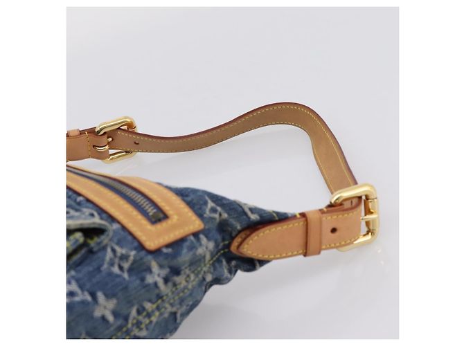 LOUIS VUITTON Monogram Denim Buggy PM Shoulder Bag Blue M95049 LV Auth yk20952V Monogramma - vista 14