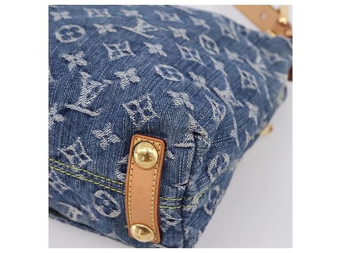 LOUIS VUITTON Monogram Denim Buggy PM Shoulder Bag Blue M95049 LV Auth yk20952V Monogramma - vista 17