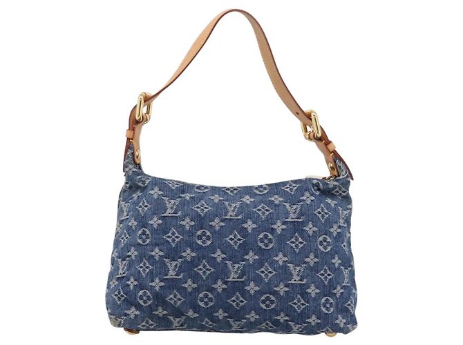 LOUIS VUITTON Monogram Denim Buggy PM Shoulder Bag Blue M95049 LV Auth yk20952V Monogramma - vista 2