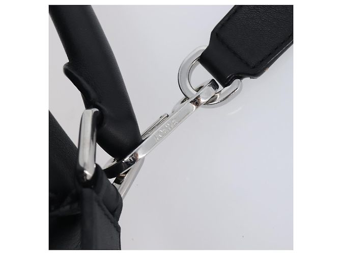 LOEWE Puzzle Bag Handtasche Leder 2way Schwarz Silber Auth ep16128M - Ansicht 10