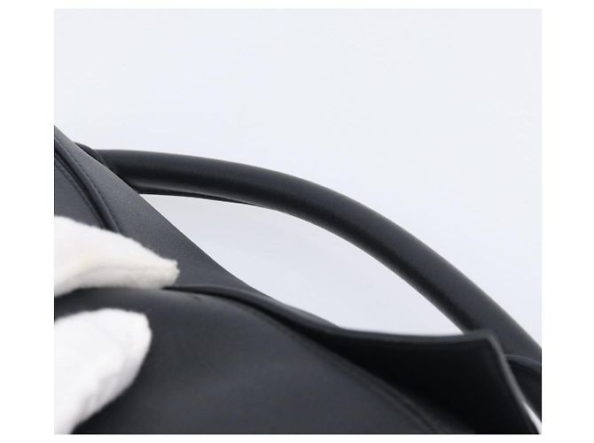 LOEWE Puzzle Bag Handtasche Leder 2way Schwarz Silber Auth ep16128M - Ansicht 14