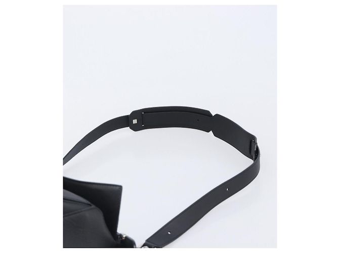 LOEWE Puzzle Bag Handtasche Leder 2way Schwarz Silber Auth ep16128M - Ansicht 15