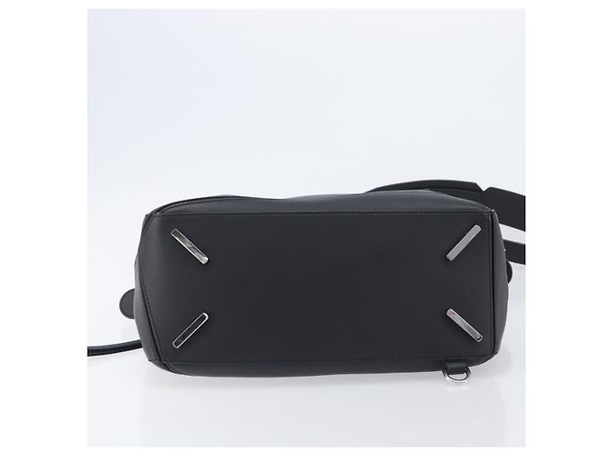 LOEWE Puzzle Bag Handtasche Leder 2way Schwarz Silber Auth ep16128M - Ansicht 5