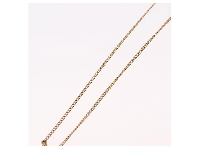 Collar Christian Dior metal Gold Tone Auth 206380 - vista 10