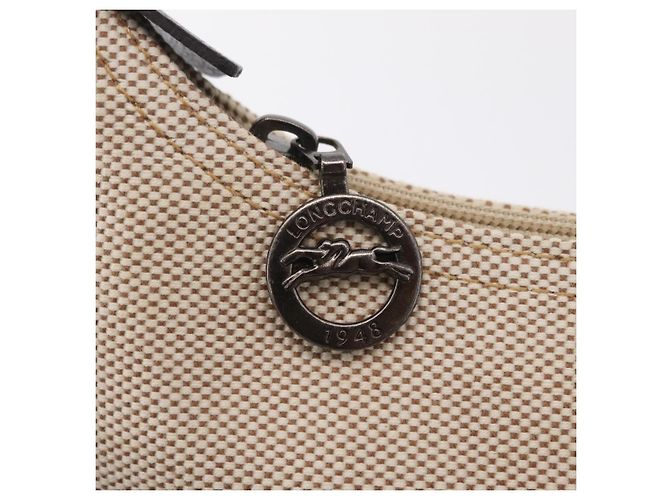 Bolso de hombro LONGCHAMP Canvas Beige Auth 204983A - vista 20