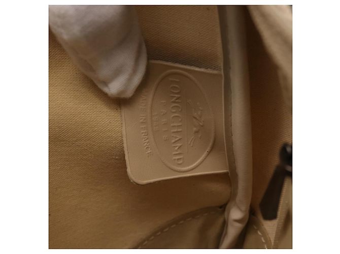 Bolso de hombro LONGCHAMP Canvas Beige Auth 204983A - vista 21
