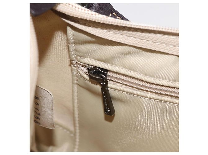 Bolso de hombro LONGCHAMP Canvas Beige Auth 204983A - vista 24