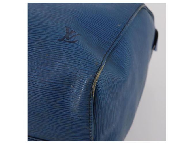 LOUIS VUITTON Epi Keepall 45 Boston Bag Blue M42975 LV Auth 197485 Blau - Ansicht 15