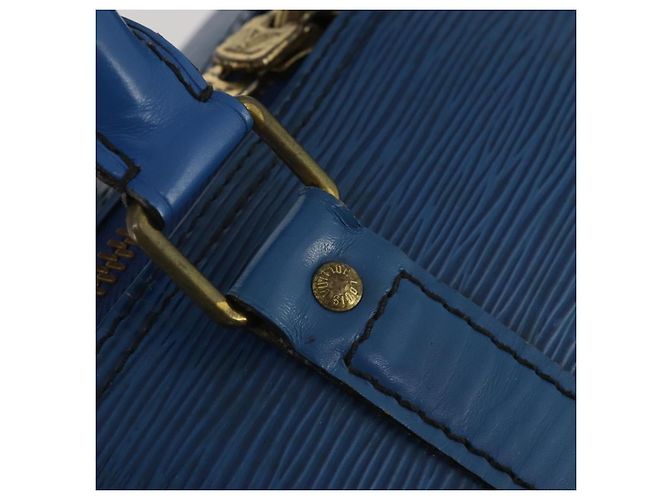 LOUIS VUITTON Epi Keepall 45 Boston Bag Blue M42975 LV Auth 197485 Blau - Ansicht 17