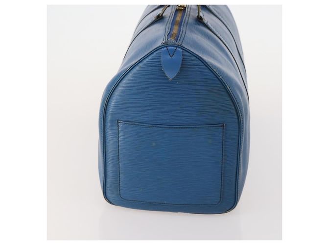 LOUIS VUITTON Epi Keepall 45 Boston Bag Blue M42975 LV Auth 197485 Blau - Ansicht 3