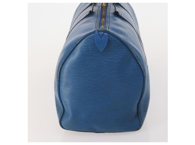 LOUIS VUITTON Epi Keepall 45 Boston Bag Blue M42975 LV Auth 197485 Blau - Ansicht 4