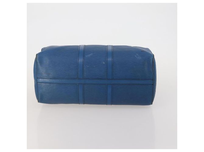 LOUIS VUITTON Epi Keepall 45 Boston Bag Blue M42975 LV Auth 197485 Blau - Ansicht 5