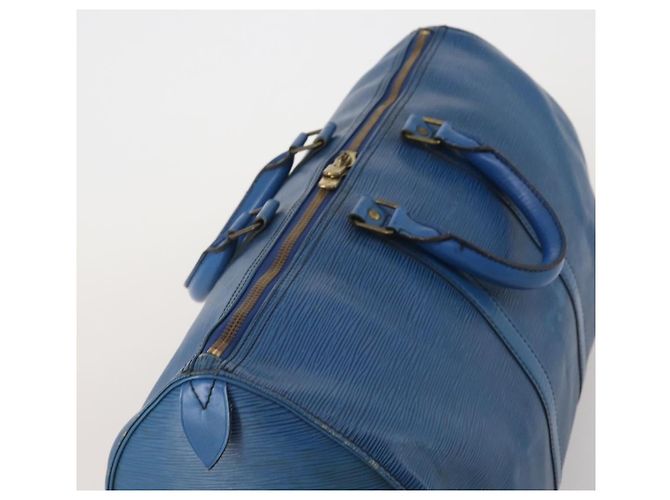 LOUIS VUITTON Epi Keepall 45 Boston Bag Blue M42975 LV Auth 197485 Blau - Ansicht 6