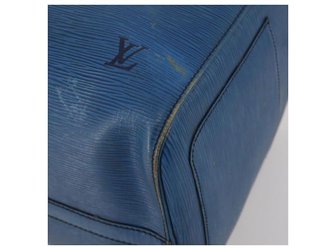 LOUIS VUITTON Epi Keepall 45 Boston Bag Blue M42975 LV Auth 197485 Blau - Ansicht 9