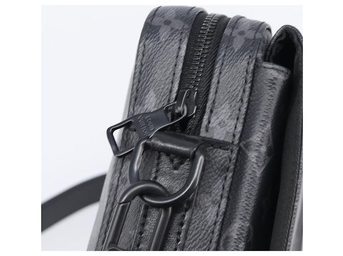 LOUIS VUITTON Monogram Eclipse Steamer Messenger Bag M45585 LV Auth 203307V Monograma - vista 10