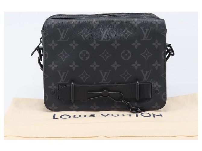 LOUIS VUITTON Monogram Eclipse Steamer Messenger Bag M45585 LV Auth 203307V Monograma - vista 12