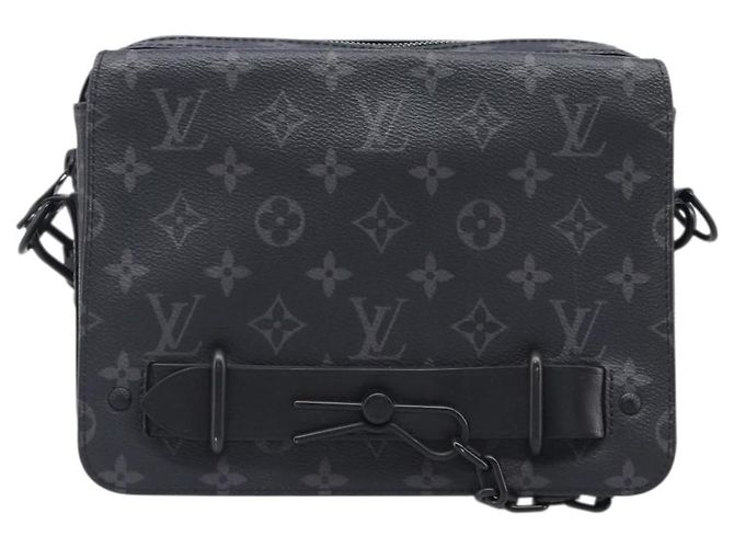 LOUIS VUITTON Monogram Eclipse Steamer Messenger Bag M45585 LV Auth 203307V Monograma - vista 13