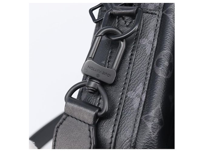 LOUIS VUITTON Monogram Eclipse Steamer Messenger Bag M45585 LV Auth 203307V Monograma - vista 21