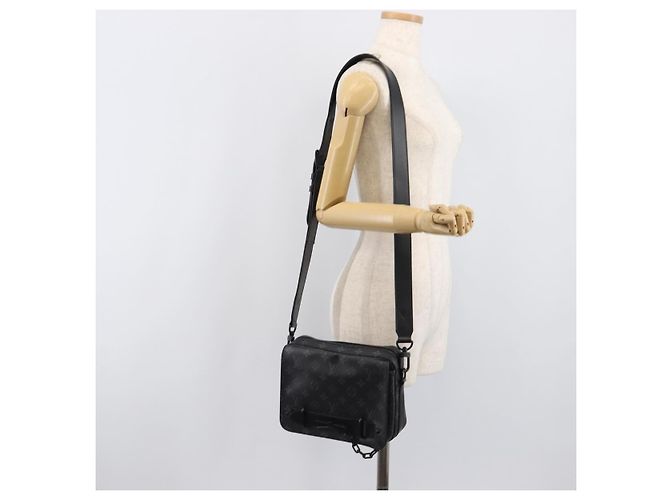 LOUIS VUITTON Monogram Eclipse Steamer Messenger Bag M45585 LV Auth 203307V Monograma - vista 28