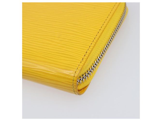 LOUIS VUITTON Epi Zippy Wallet Cartera Larga Amarilla M60309 LV Auth 205890V Amarillo - vista 14