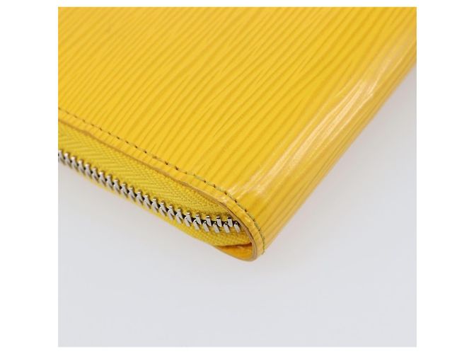 LOUIS VUITTON Epi Zippy Wallet Cartera Larga Amarilla M60309 LV Auth 205890V Amarillo - vista 17