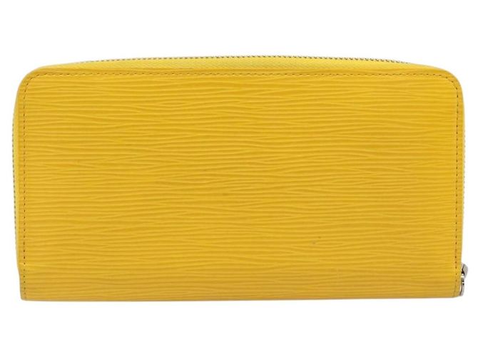 LOUIS VUITTON Epi Zippy Wallet Cartera Larga Amarilla M60309 LV Auth 205890V Amarillo - vista 2