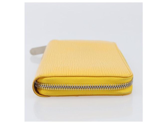 LOUIS VUITTON Epi Zippy Wallet Cartera Larga Amarilla M60309 LV Auth 205890V Amarillo - vista 3