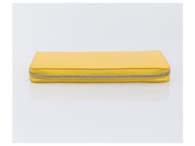 LOUIS VUITTON Epi Zippy Wallet Cartera Larga Amarilla M60309 LV Auth 205890V Amarillo - vista 5
