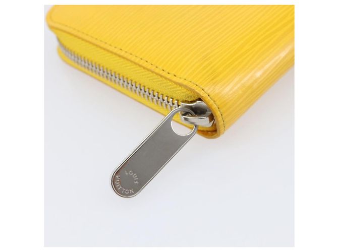 LOUIS VUITTON Epi Zippy Wallet Cartera Larga Amarilla M60309 LV Auth 205890V Amarillo - vista 8