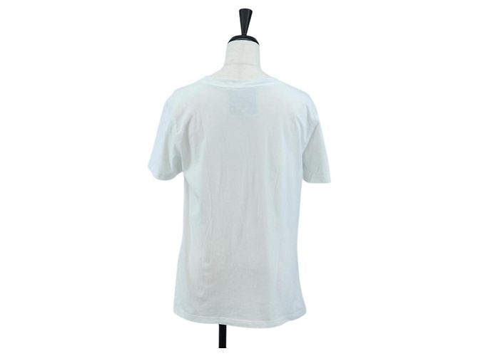 Camiseta de manga corta MOSCHINO de algodón blanco Auth 203736M - vista 2