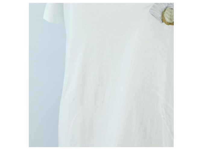 Camiseta de manga corta MOSCHINO de algodón blanco Auth 203736M - vista 8