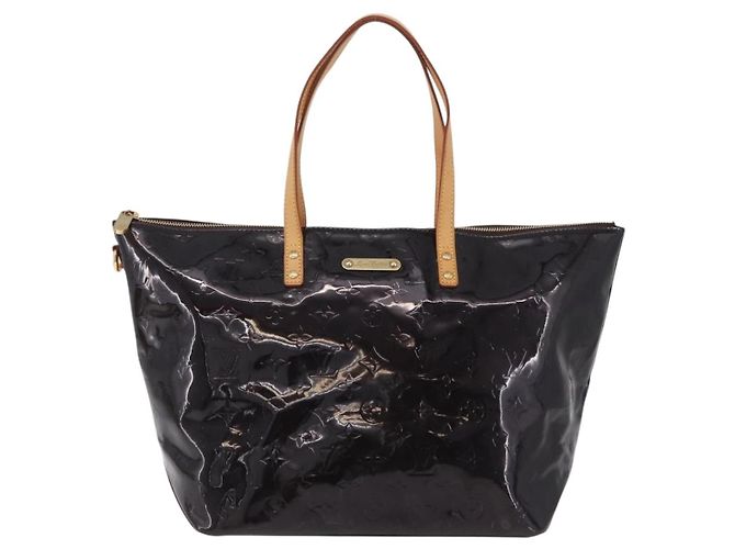 Borsa LOUIS VUITTON Monogram Vernis Bellevue GM Amarante M93589 LV Auth ka6407V Bordò - vista 13