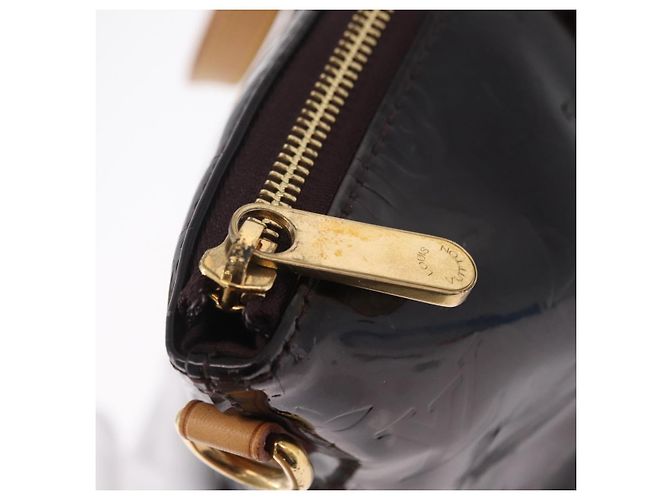 Borsa LOUIS VUITTON Monogram Vernis Bellevue GM Amarante M93589 LV Auth ka6407V Bordò - vista 19