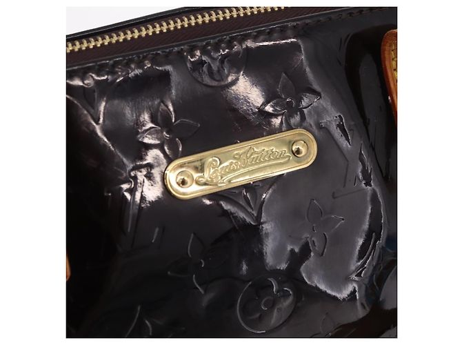 Borsa LOUIS VUITTON Monogram Vernis Bellevue GM Amarante M93589 LV Auth ka6407V Bordò - vista 20