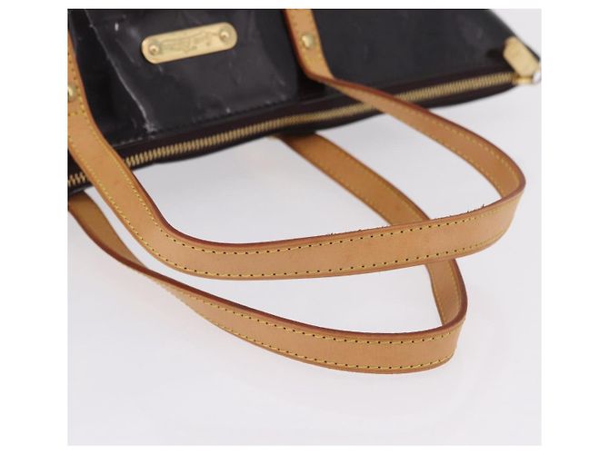 Borsa LOUIS VUITTON Monogram Vernis Bellevue GM Amarante M93589 LV Auth ka6407V Bordò - vista 8